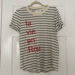 Anthropologie La Vie en Rose t-shirt top